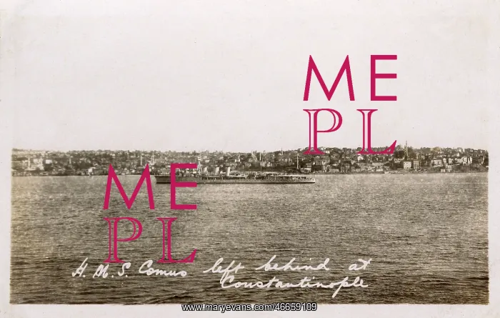 : HMS Comus left behind at Istanbul, Turkey - August 1923 : HMS Comus left behind at Istanbul, Turkey - August 1923