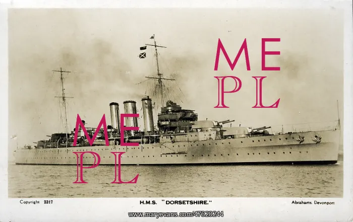  : HMS Dorsetshire, British heavy cruiser