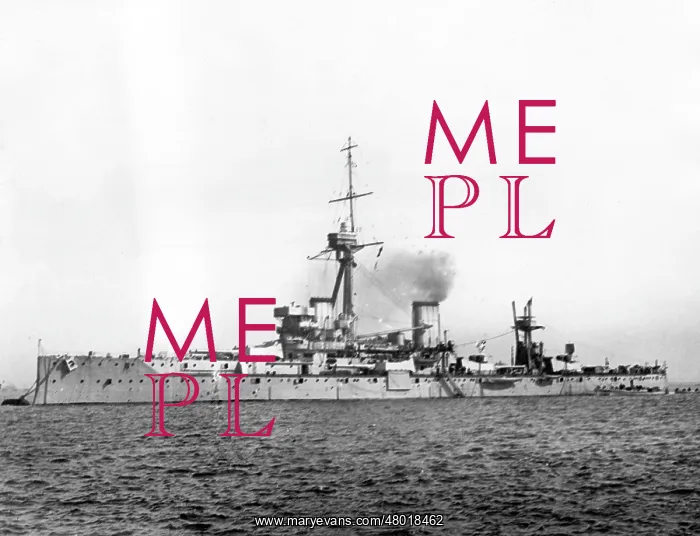 : HMS Dreadnought, British battleship, WW1 : HMS Dreadnought, British battleship, WW1