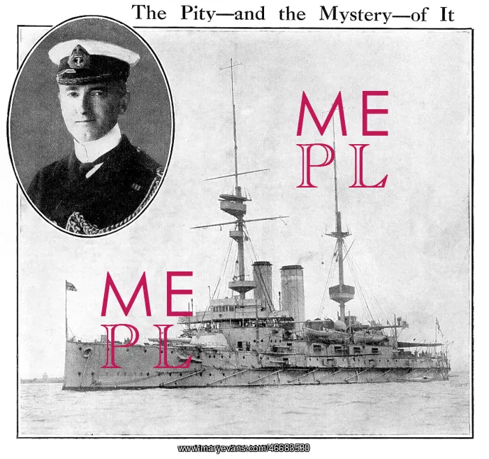 : HMS Formidable and Captain Loxley, 1915 : HMS Formidable and Captain Loxley, 1915