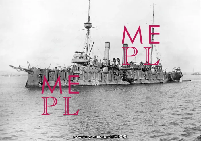 : HMS Grafton, British cruiser, WW1 : HMS Grafton, British cruiser, WW1