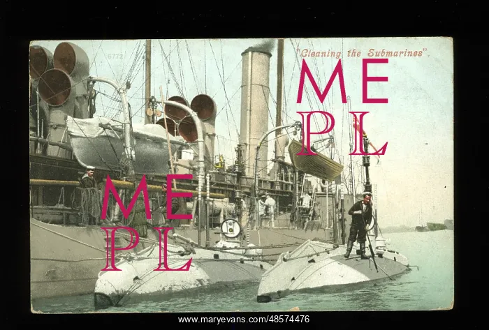 : HMS Hazard and submarine cleaning : HMS Hazard and submarine cleaning