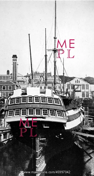 : HMS Implacable at Devonport, 1926 : HMS Implacable at Devonport, 1926
