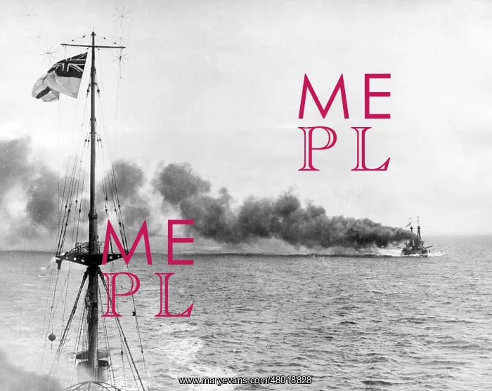 : HMS Inflexible, British battlecruiser, Falklands, WW1 : HMS Inflexible, British battlecruiser, Falklands, WW1