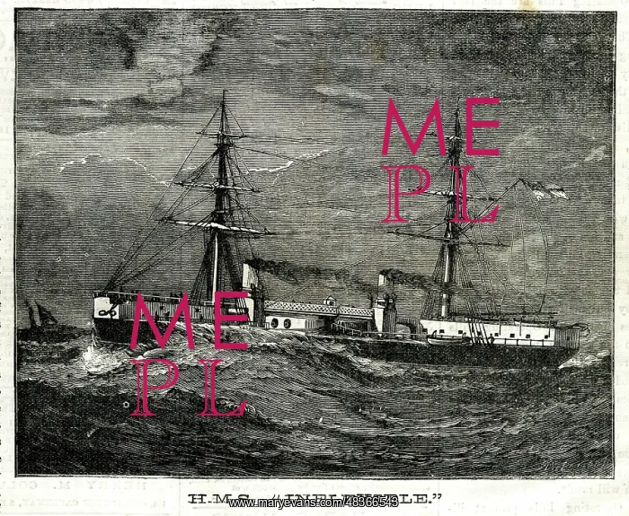  : HMS Inflexible at sea