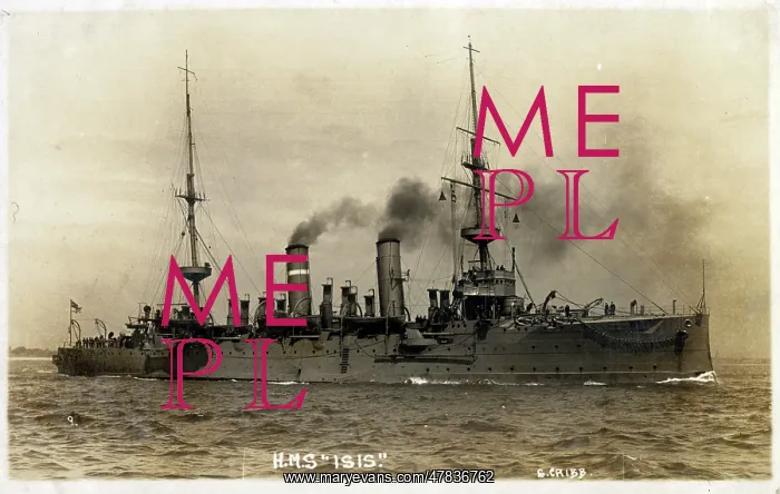 : HMS Isis, launched in 1896. Eclipse Class cruiser - was at Hong Kong and China (1900-1901) : HMS Isis, launched in 1896. Eclipse Class cruiser - was at Hong Kong and China (1900-1901)