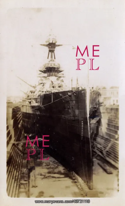 : HMS Marlborough in dry dock in Malta : HMS Marlborough in dry dock in Malta
