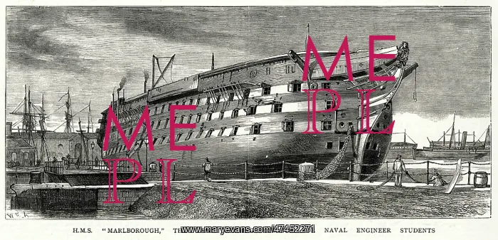 : H.M.S Marlborough, training college for Naval Engineer : H.M.S Marlborough, training college for Naval Engineer