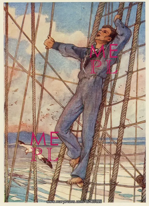 : HMS Pinafore, Ralph Rackstraw in the rigging : HMS Pinafore, Ralph Rackstraw in the rigging