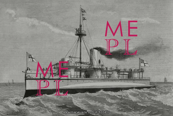 : HMS Polyphemus. Royal Navy torpedo ram : HMS Polyphemus. Royal Navy torpedo ram