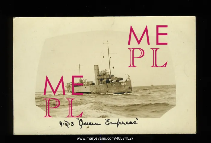 : HMS Queen Empress in the White Sea, WW1 : HMS Queen Empress in the White Sea, WW1