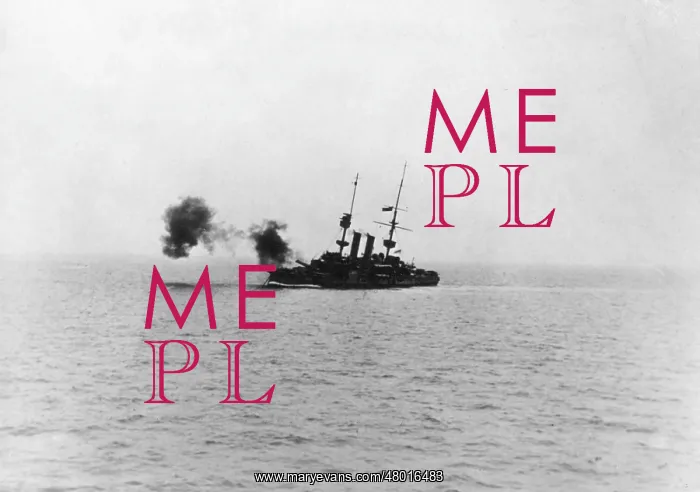 : HMS Redoubtable bombarding off coast of Flanders, WW1 : HMS Redoubtable bombarding off coast of Flanders, WW1