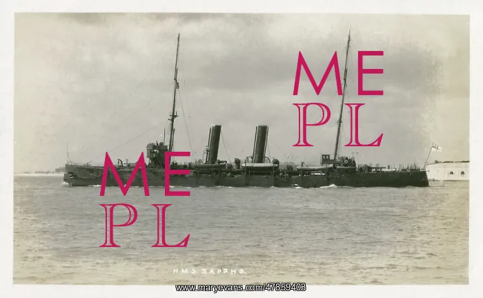 : HMS Sappho - Apollo-class Royal Navy Cruiser : HMS Sappho - Apollo-class Royal Navy Cruiser