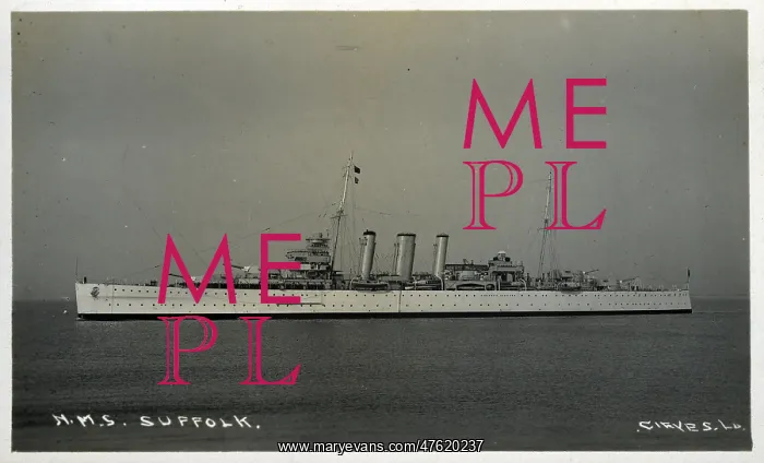  : HMS Suffolk, British heavy cruiser