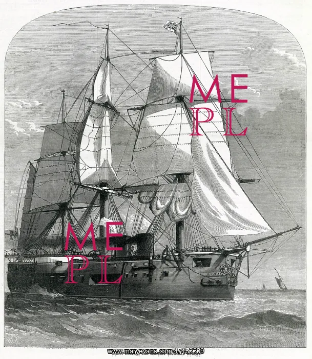 : H.M.S Sultan, largest ironclad afloat 1870 : H.M.S Sultan, largest ironclad afloat 1870