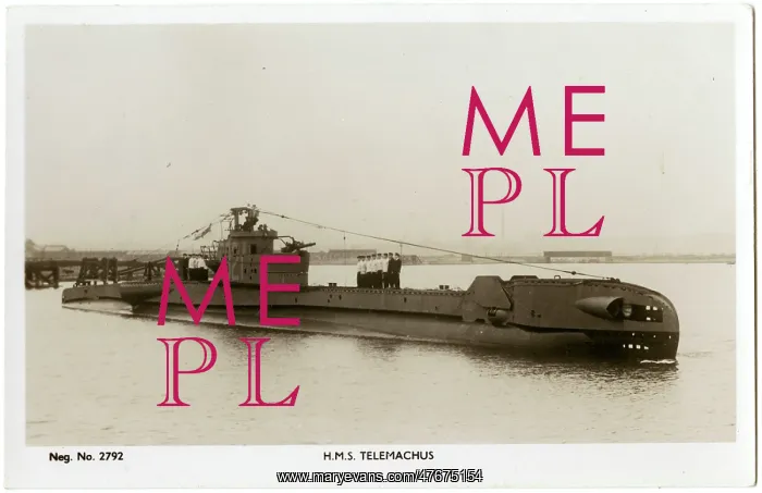 : HMS Telemachus, T Class submarine, WW2 : HMS Telemachus, T Class submarine, WW2