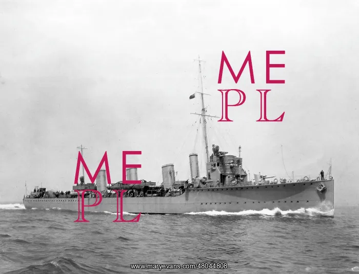 : HMS Tipperary, British destroyer leader, WW1 : HMS Tipperary, British destroyer leader, WW1