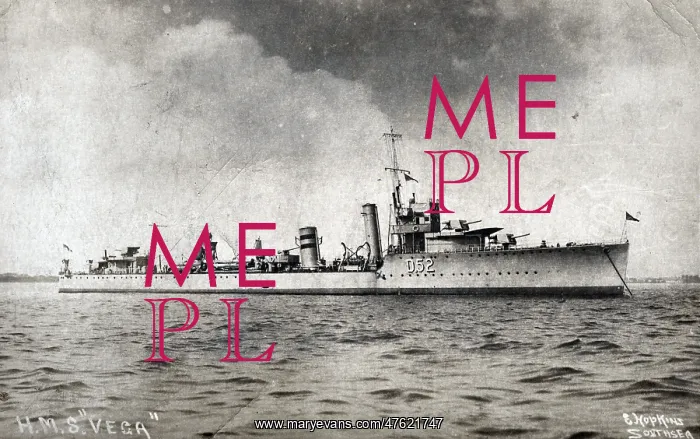 : HMS Vega, British destroyer : HMS Vega, British destroyer
