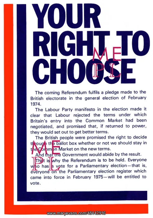 : HMSO Referendum pamphlet 1975 : HMSO Referendum pamphlet 1975