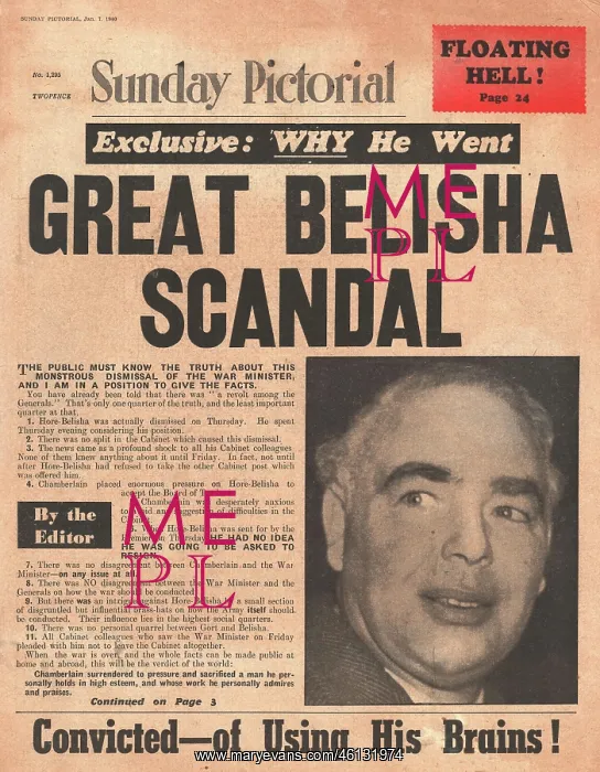 : Hoare - Belisha scandal : Hoare - Belisha scandal