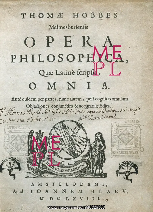 : HOBBES, Thomas (1588-1679) : HOBBES, Thomas (1588-1679)