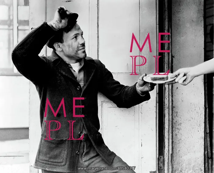 : Hobo Accepts Sandwich, 1935 : Hobo Accepts Sandwich, 1935