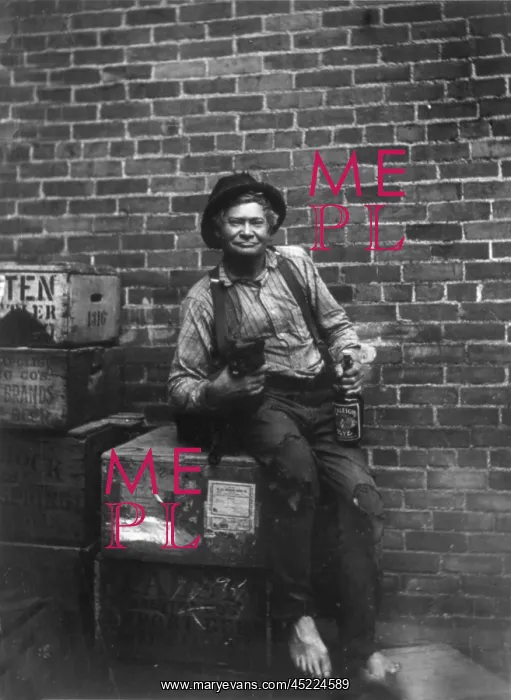 : Hobo John Bour, a barefooted, shabbily dressed ? : Hobo John Bour, a barefooted, shabbily dressed ?