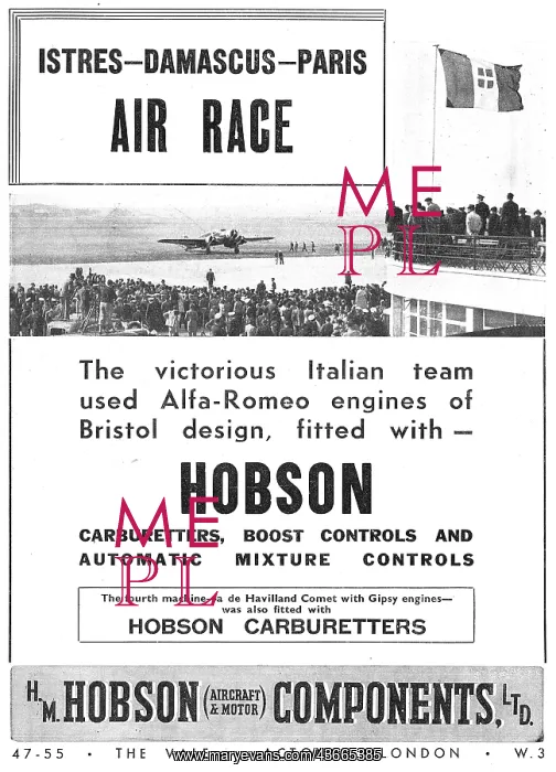 : Hobson Aero Engine Carburettors & Cockpit Controls : Hobson Aero Engine Carburettors & Cockpit Controls