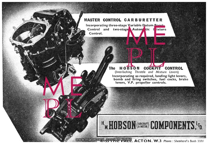 : Hobson Carburetters & Cockpit Controls : Hobson Carburetters & Cockpit Controls