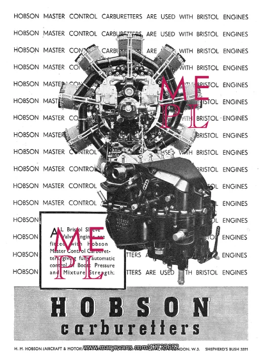 : Hobson Carburetters & Cockpit Controls : Hobson Carburetters & Cockpit Controls