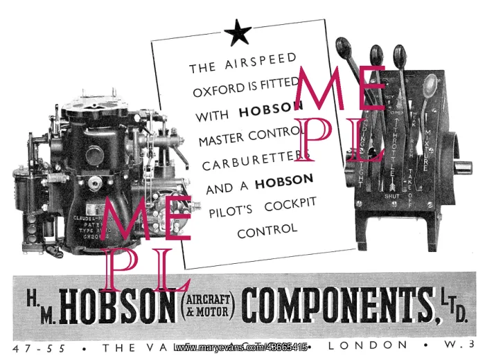 : Hobson Master Control Carburetter : Hobson Master Control Carburetter