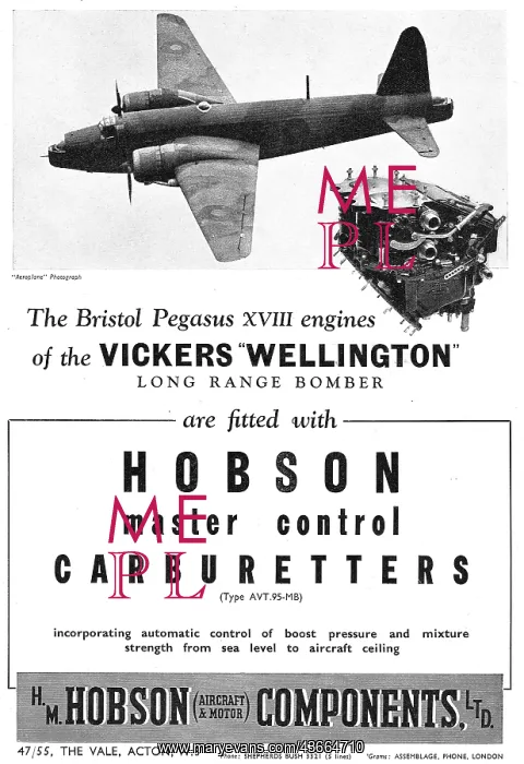 : Hobson Pilot's Cockpit Controls : Carburetter Controls : Hobson Pilot's Cockpit Controls : Carburetter Controls