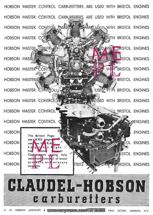 : Hobson Pilot's Cockpit Controls : Carburetter Controls : Hobson Pilot's Cockpit Controls : Carburetter Controls
