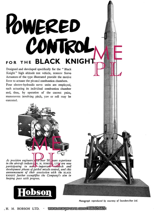  : Hobson Power Controls For Rockets - Black Knight