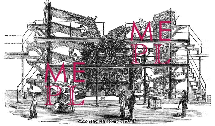 : Hoe?s Printing Machine 1872 : Hoe?s Printing Machine 1872