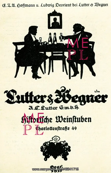 : Hoffmann, E. T. A. 24.1.1776 - 25.6.1822, German : Hoffmann, E. T. A. 24.1.1776 - 25.6.1822, German