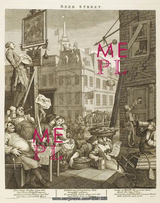 : Hogarth, Beer Street : Hogarth, Beer Street