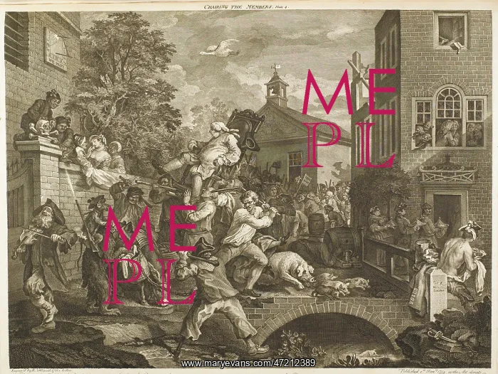  : HOGARTH / ELECTION / B / W / (4)