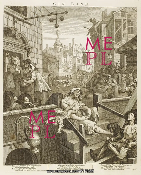 : Hogarth - Gin Lane : Hogarth - Gin Lane