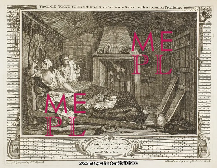 : HOGARTH / PROSTITUTE / BED : HOGARTH / PROSTITUTE / BED