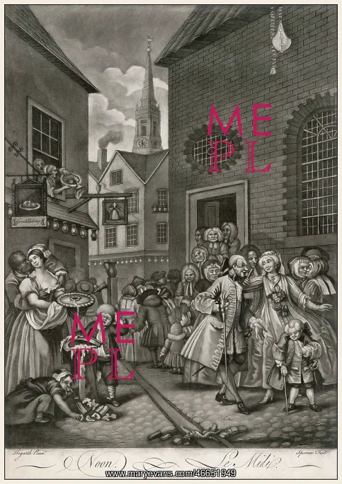 : Hogarth, Four Times of the Day, Noon : Hogarth, Four Times of the Day, Noon