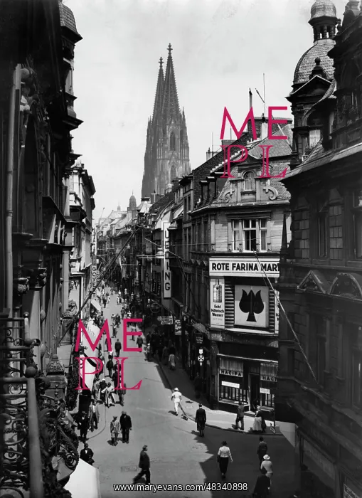 : The Hohe Strasse in Cologne : The Hohe Strasse in Cologne