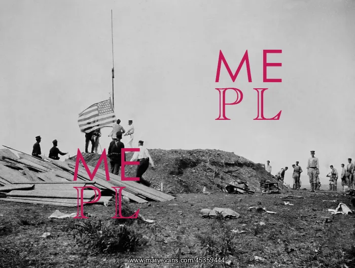 : Hoisting the flag at Guantanamo, June 12, 1898 during : Hoisting the flag at Guantanamo, June 12, 1898 during