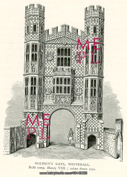 : Holbein's Gate, Whitehall, London. Built in the : Holbein's Gate, Whitehall, London. Built in the
