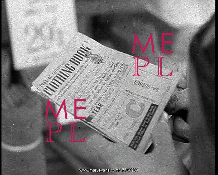 : Someone Holding a Clothing Ration Book : Someone Holding a Clothing Ration Book