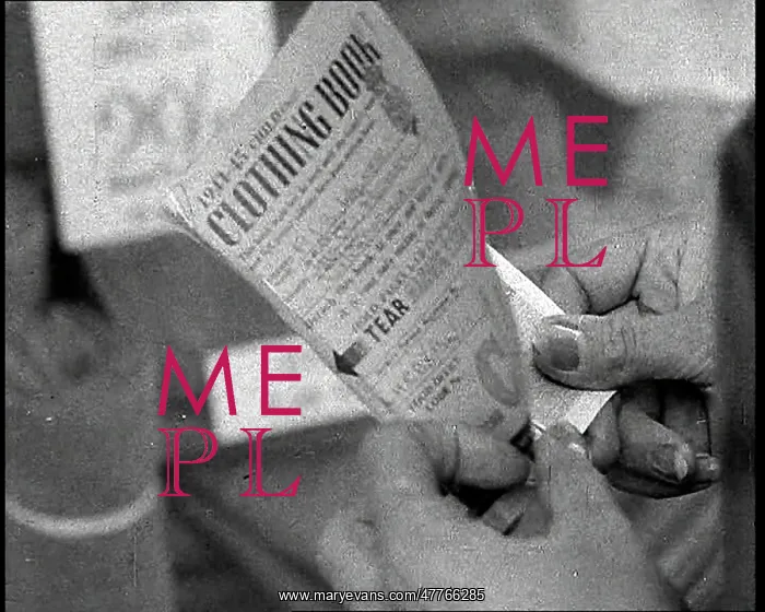 : Someone Holding a Clothing Ration Book : Someone Holding a Clothing Ration Book