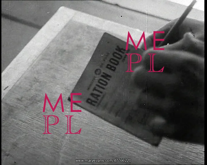 : Someone Holding a Ration Book : Someone Holding a Ration Book