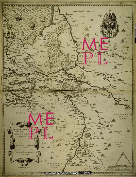 : Holland, Belgium and part of Germany. Map : Holland, Belgium and part of Germany. Map