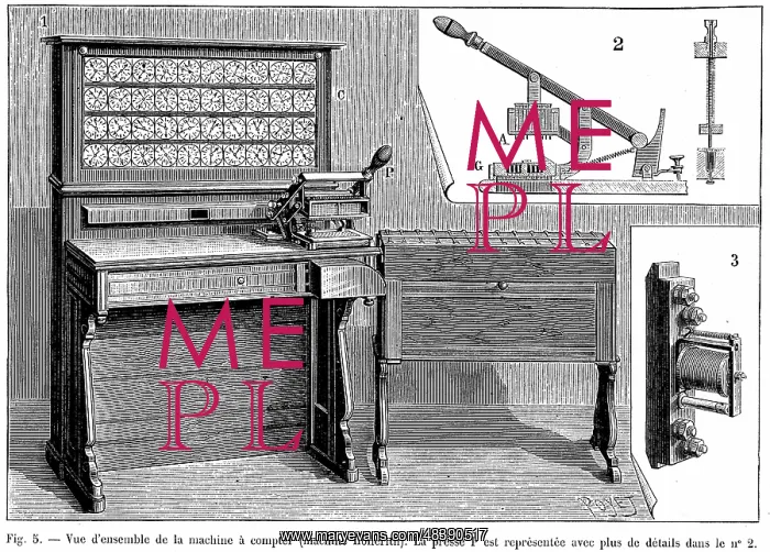 : Hollerith tabulator which used a punched card : Hollerith tabulator which used a punched card