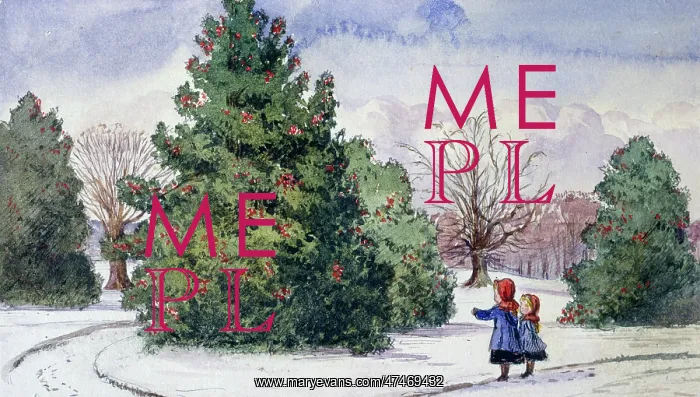 : The Holly ? children outside in the snow : The Holly ? children outside in the snow